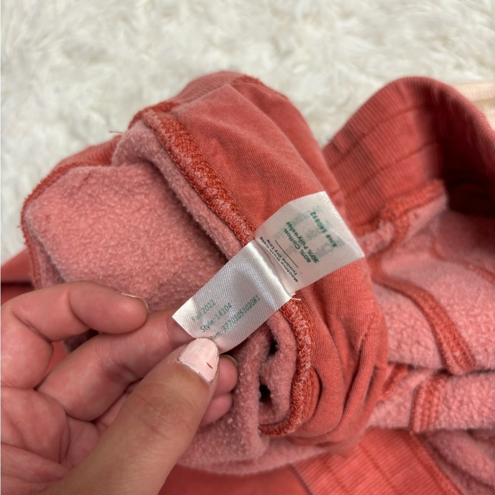 Marine Layer Garment Dyed Fleece Jogger Sweatpants in Tandori Spice - Picture 4 of 6